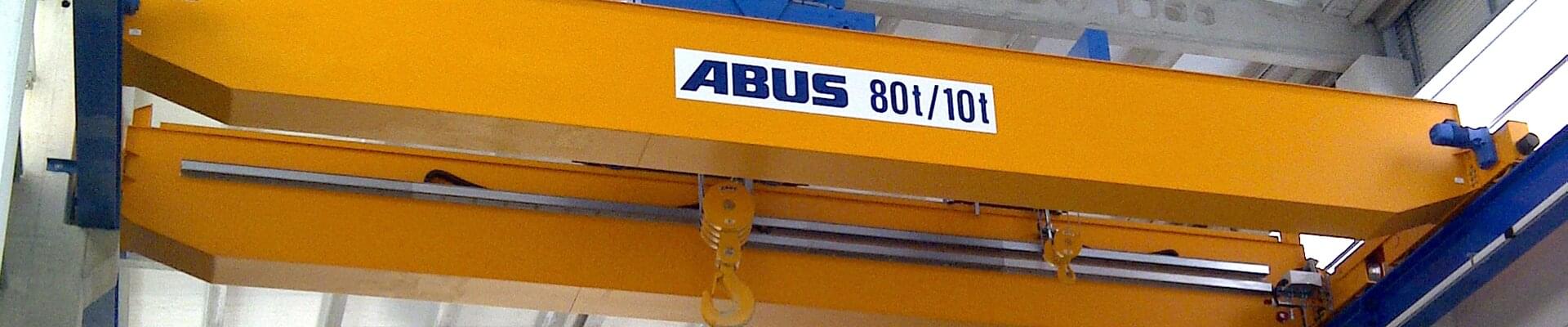 Pont roulant ABUS d'une capacité de 80t/10t dans une entreprise de construction navale au nord-ouest de l'Espagne 