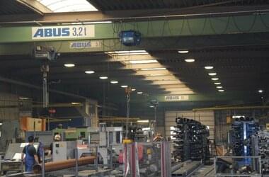 Pont roulant ABUS dans une usine de la province de Gelderland 