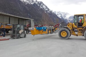 Déchargement des ponts roulants monopoutre dans l'entreprise norvégienne Elementpartner
