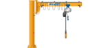 Illustration de la potence pivotante sur colonne ABUS LSX