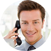   Symbole d'un interlocuteur au téléphone 